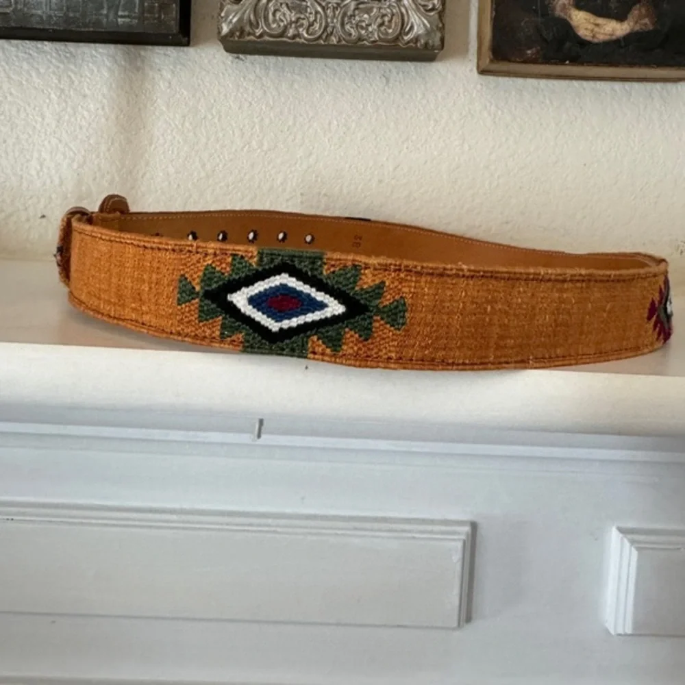 Southwestern Style Handwoven Woven‎ Belt Size 38